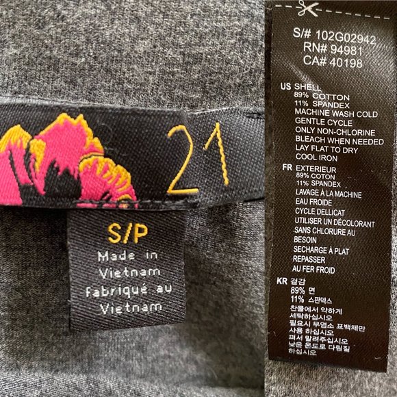 FOREVER 21 Gray Stretch Knit Pencil Skirt - Picture 3 of 3